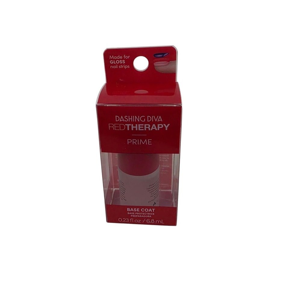 Dashing Diva Red Therapy Prime Base Coat Nail Treatment Hydrating Gloss RT02